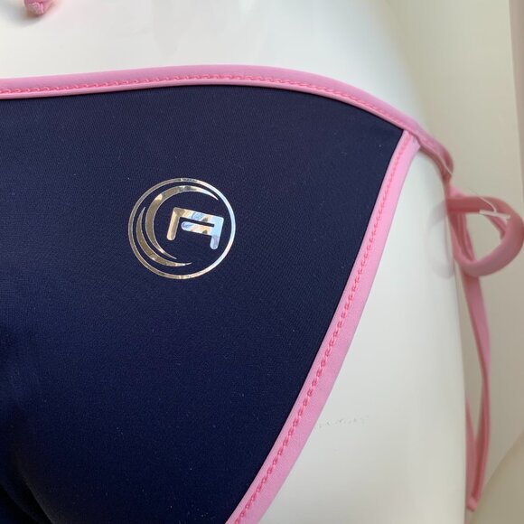 Aaron Chang Blue wave reversible navy bikini - Picture 12 of 12